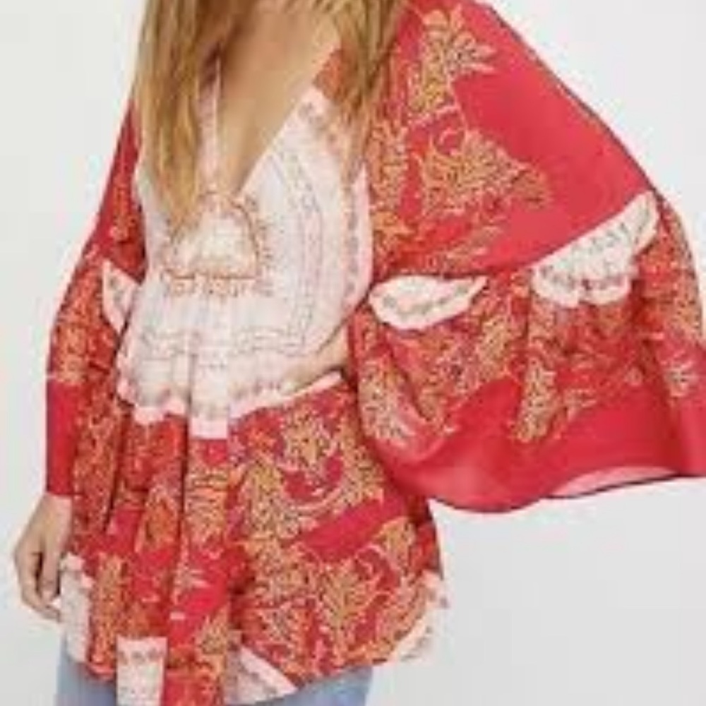 Free people Boho Red Tunic
